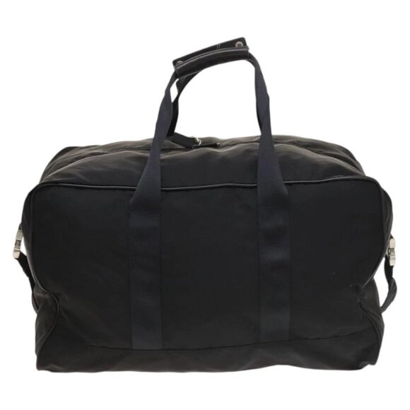 PRADA Boston Bag Nylon 2way Black Silver Auth bs28231 - Picture 2 of 14